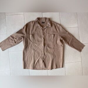 Quince sweater light brown size XL. Never been worn